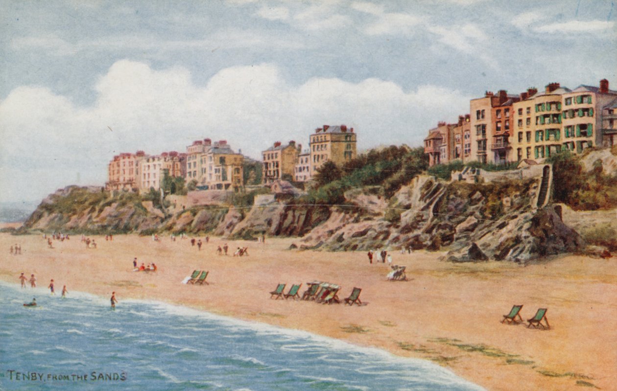 Tenby, vanaf het Strand door Alfred Robert Quinton