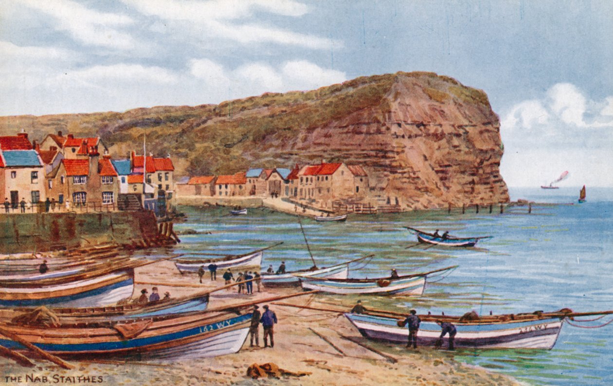 The Nab, Staithes door Alfred Robert Quinton