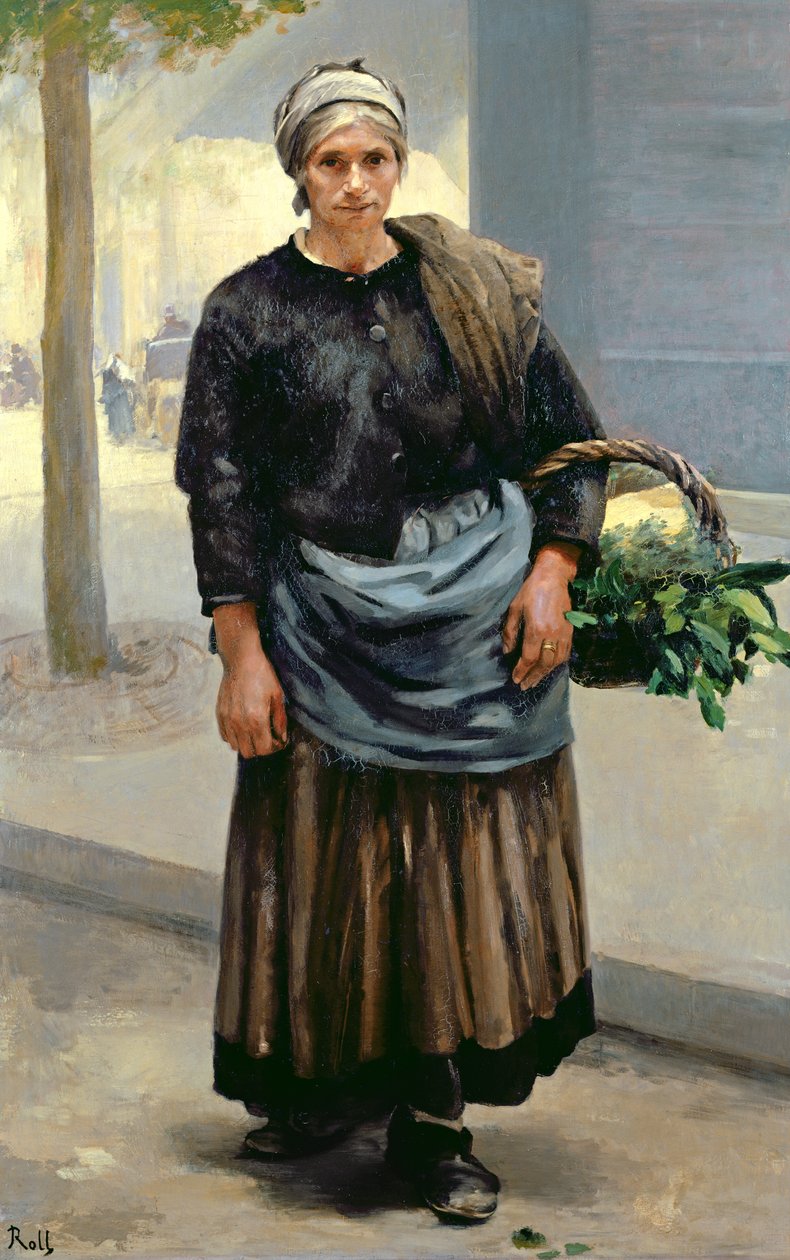 Marianne Orfrey, Groenteverkoopster door Alfred Roll