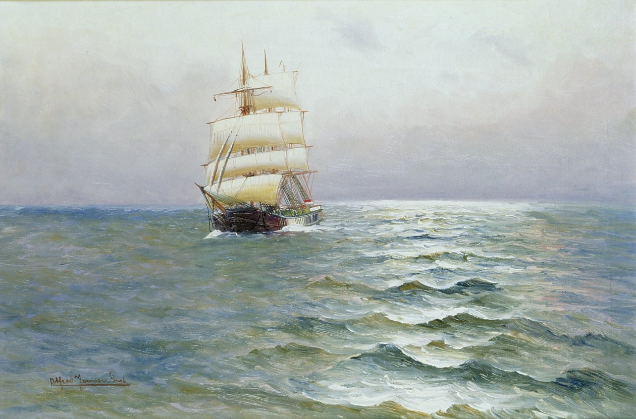 Hoog schip door Alfred Serenius Jensen