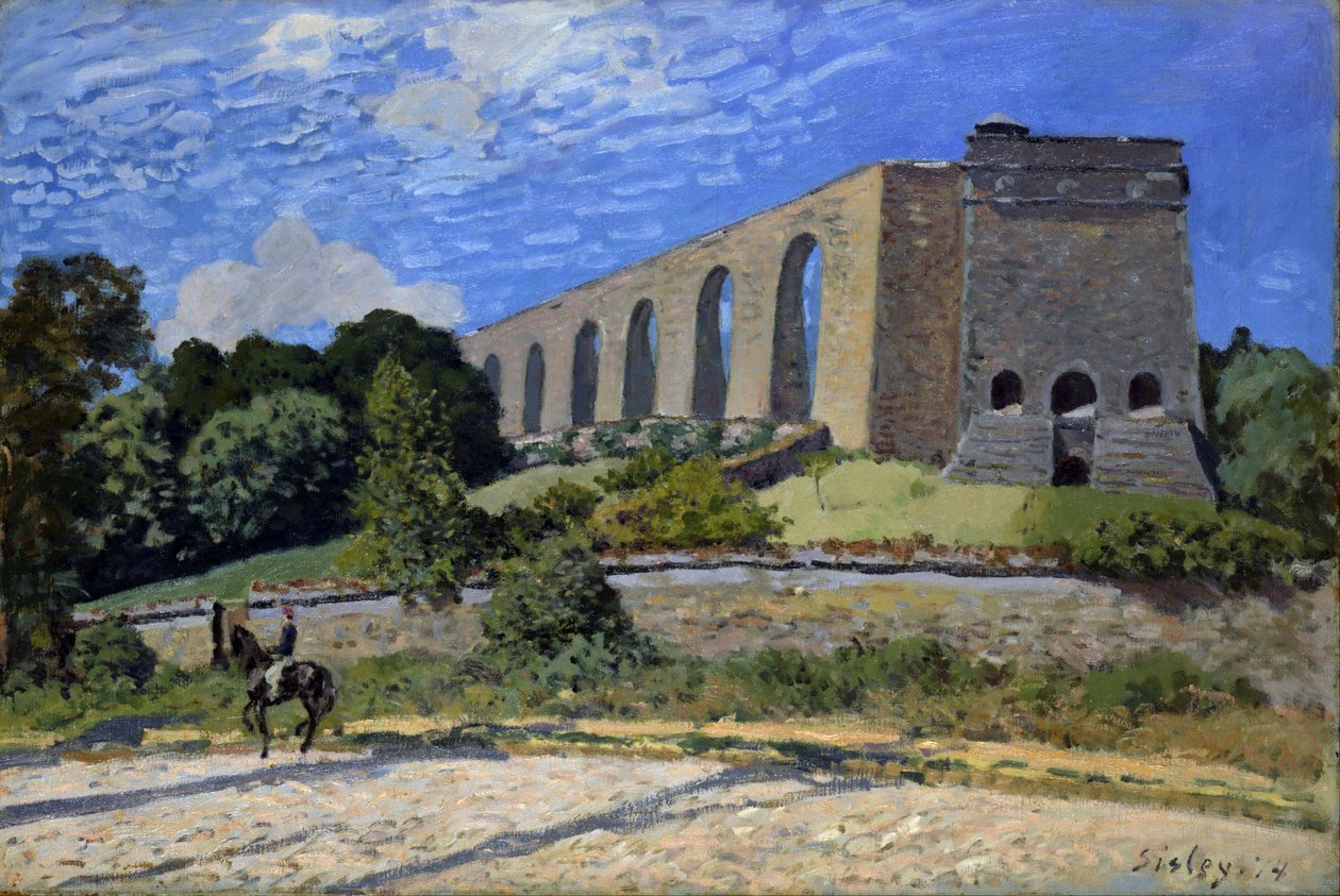 Aquaduct bij Marly door Alfred Sisley
