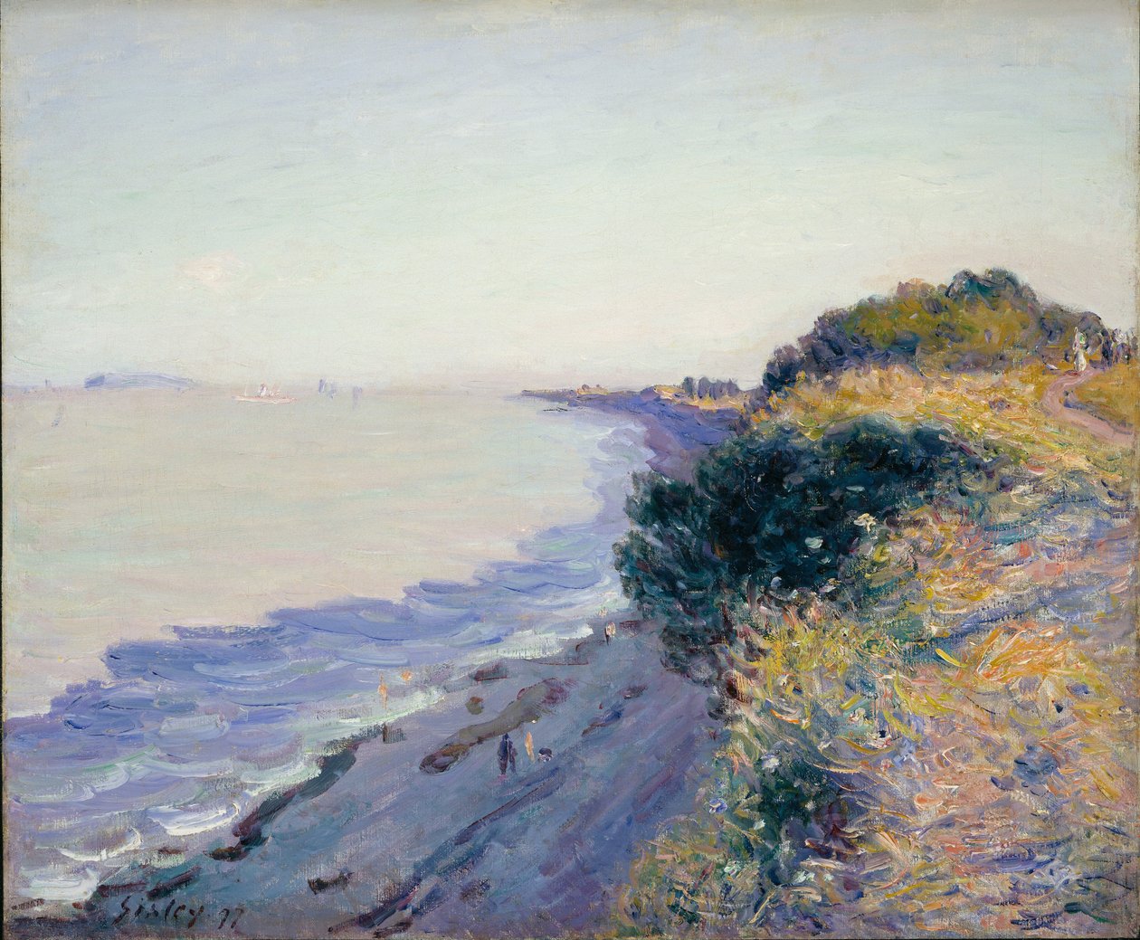 Bristol Kanaal, avond, 1897 door Alfred Sisley
