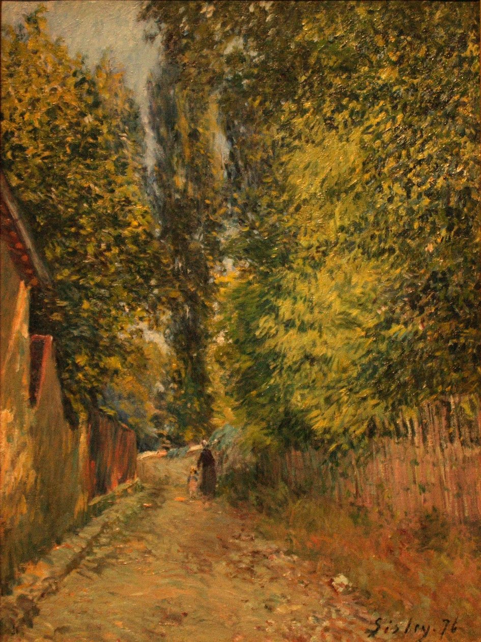 Omgeving van Louveciennes door Alfred Sisley