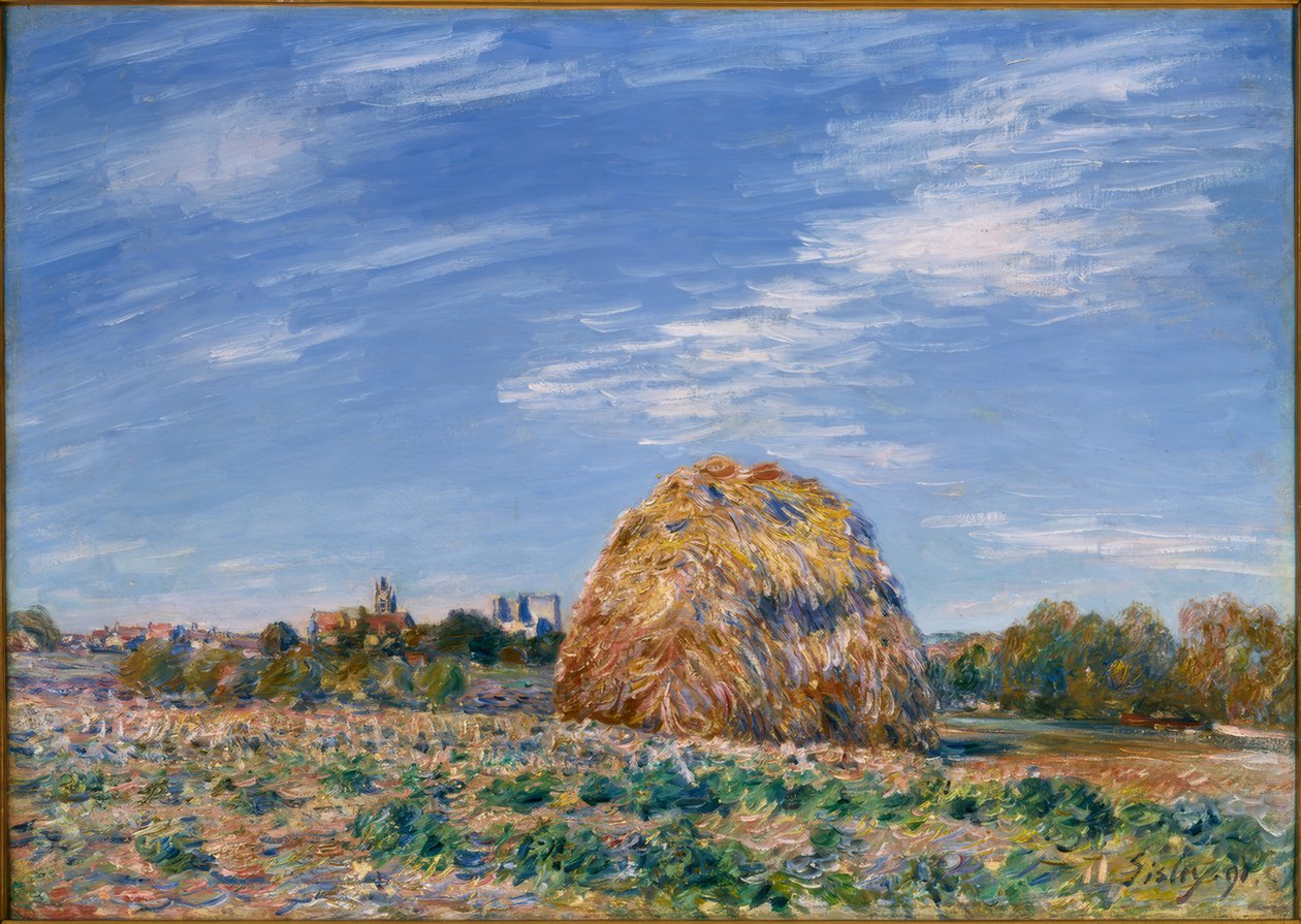 Molen aan de rand van de Loing door Alfred Sisley
