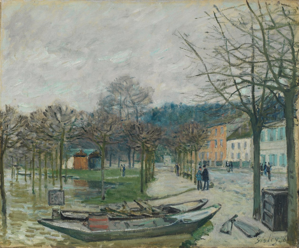De overstroming bij Port-Marly door Alfred Sisley