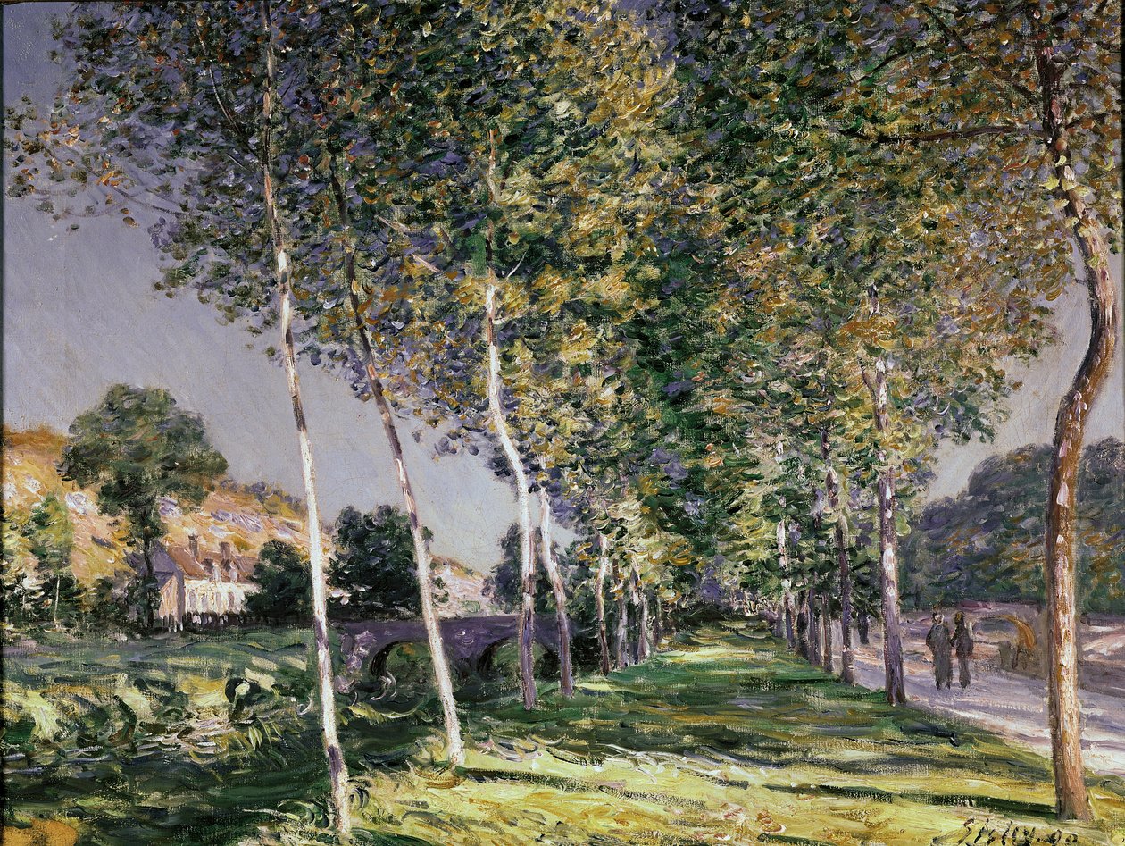 De wandeling, 1890 door Alfred Sisley