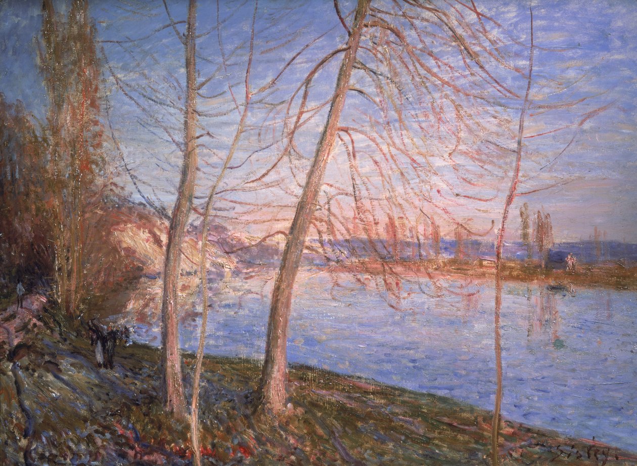 Winterochtend, 1878 door Alfred Sisley