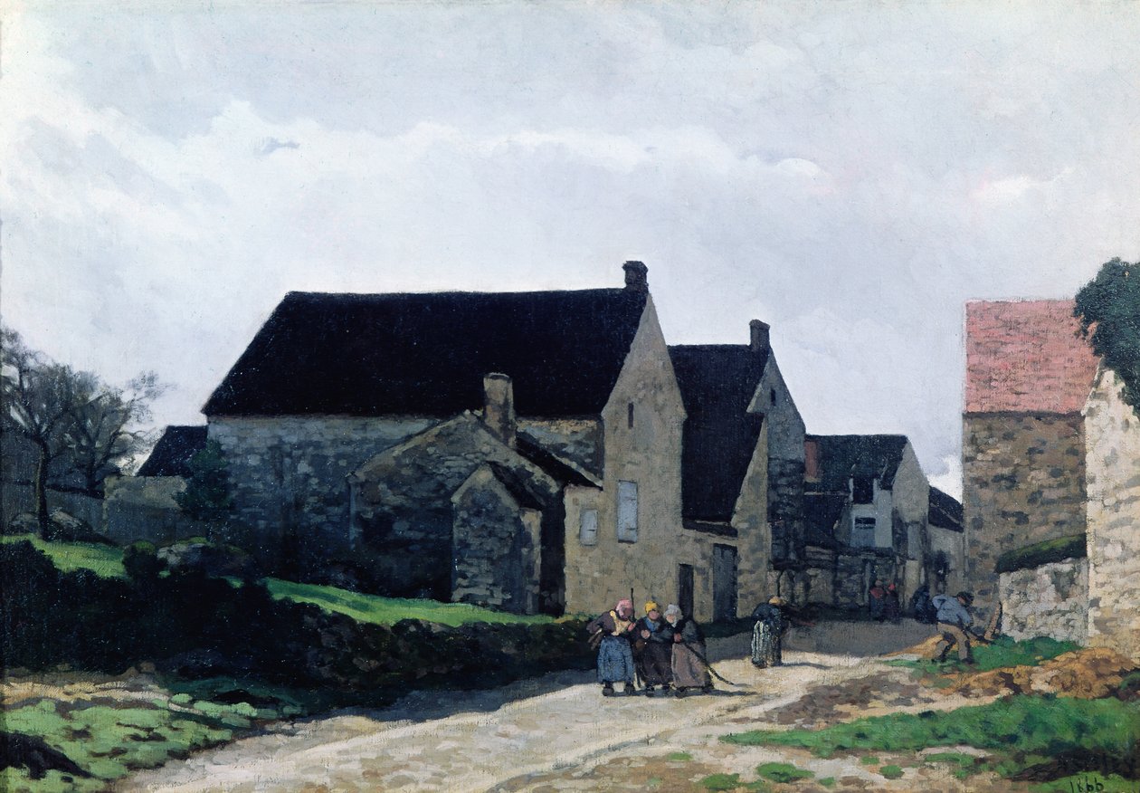 Vrouwen die naar het bos gaan, 1866 door Alfred Sisley