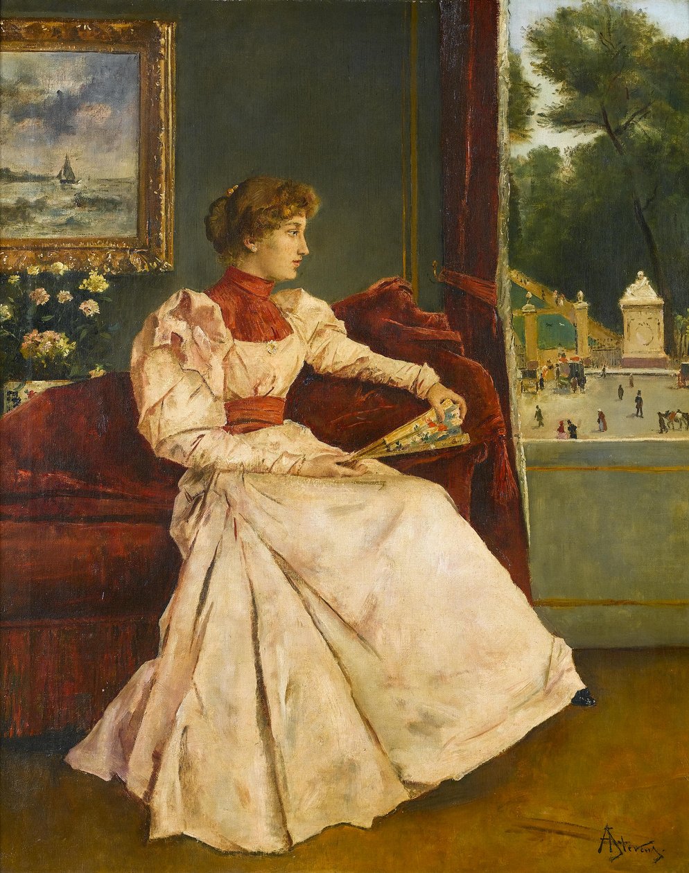 Thuis door Alfred Emile Stevens