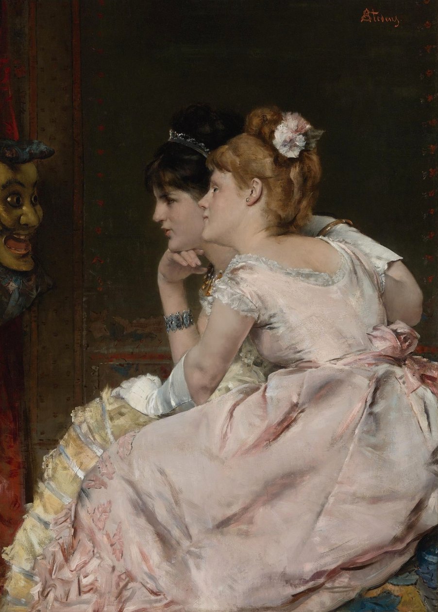 Het Japanse Masker door Alfred Emile Stevens