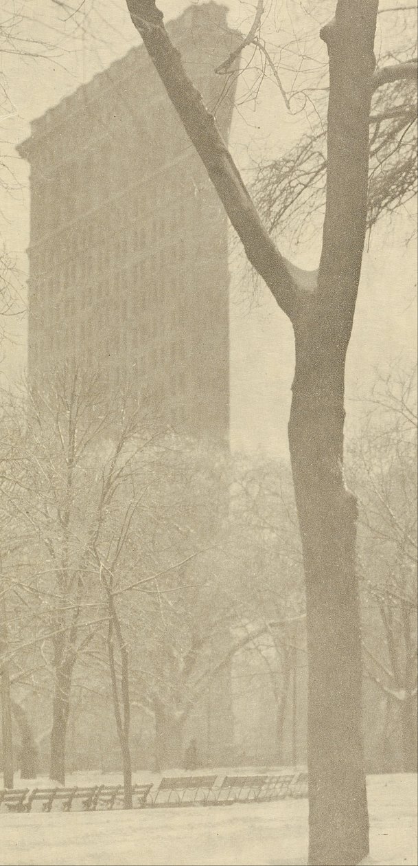 Het Flat-iron door Alfred Stieglitz