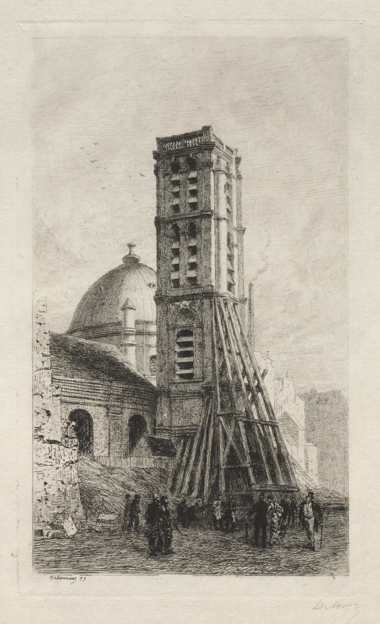 De Sint-Rochuskerk door Alfred Alexandre Delauney