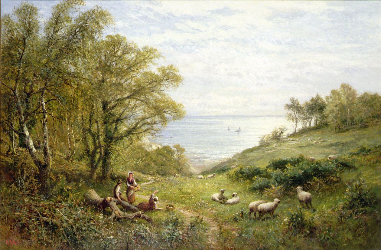 Aan zee door Alfred Augustus Glendening