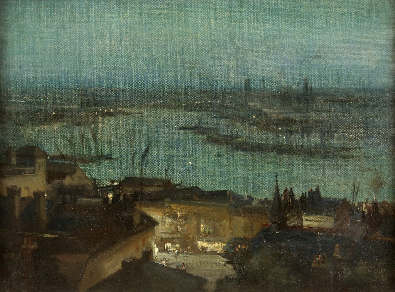 Avond, Rochester door Alfred Bentley
