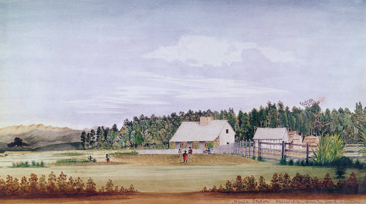 Mania Station, Wairarapa, Nieuw-Zeeland door Alfred Chapman
