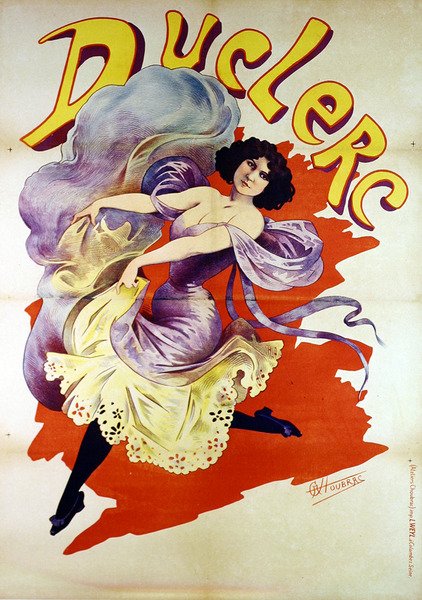Duclerc poster door Alfred Choubrac