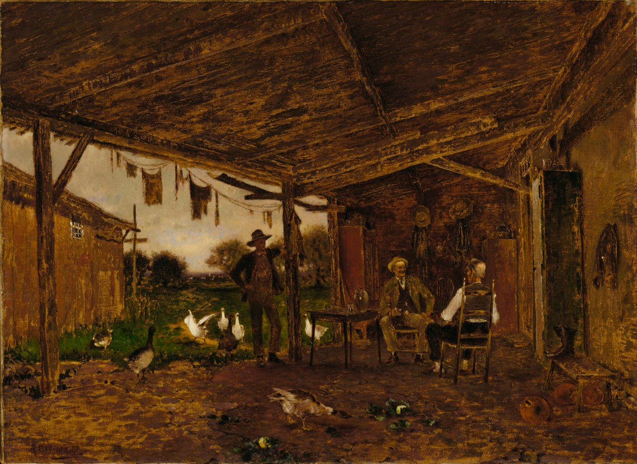 Vriendelijke buren door Alfred Cornelius Howland