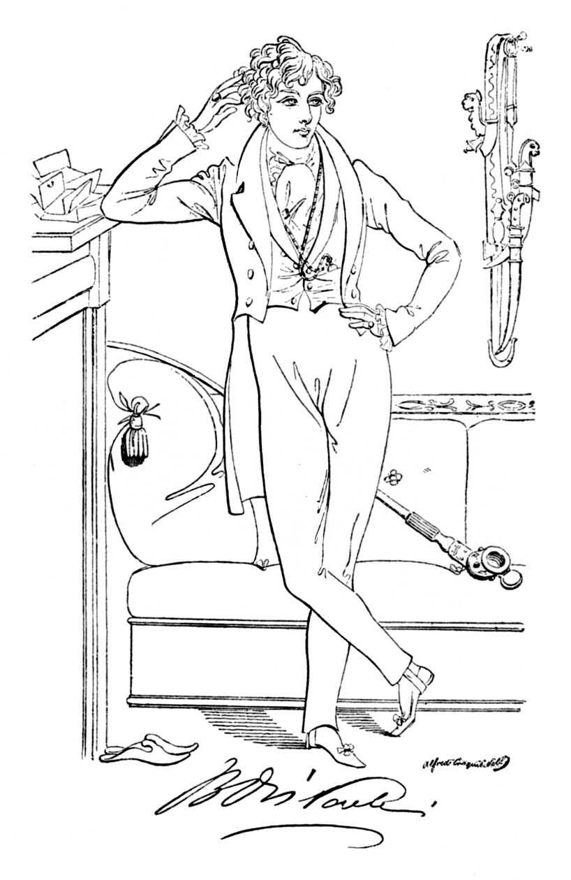 Benjamin Disraeli door Alfred Crowquill