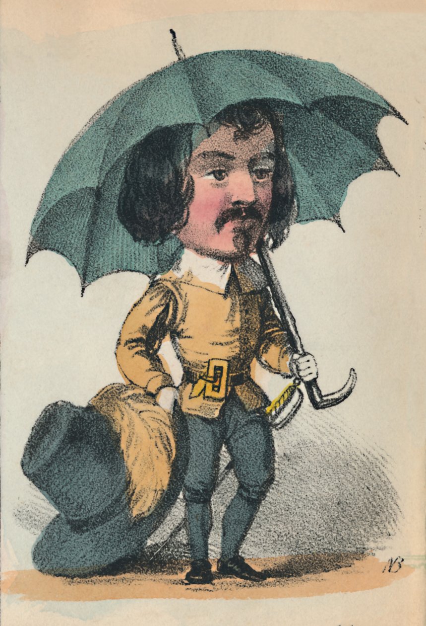 Cromwell, 1856 door Alfred Crowquill