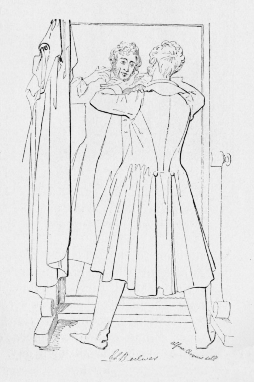 Edward Bulwer, Lord Lytton, ca. 1835, 1904 door Alfred Crowquill