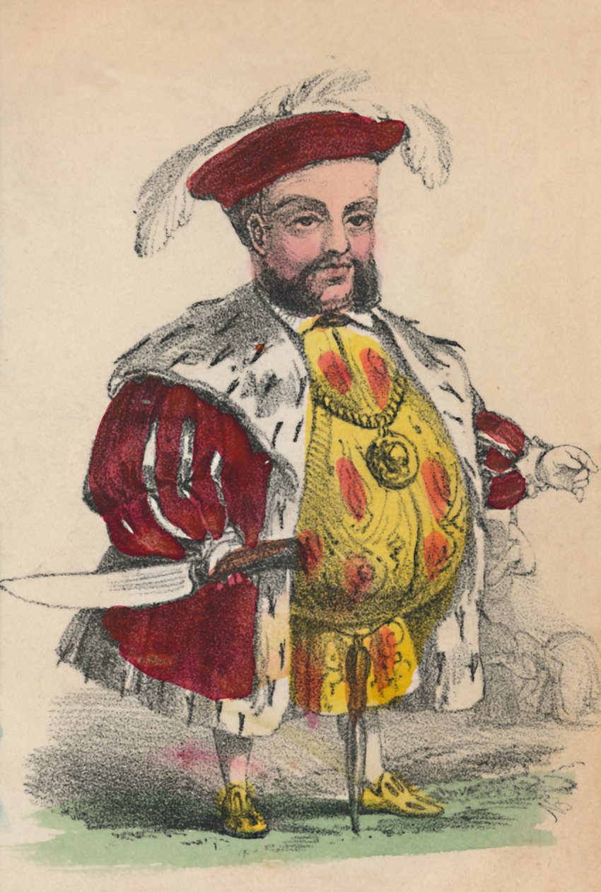 Hendrik VIII, 1856 door Alfred Crowquill