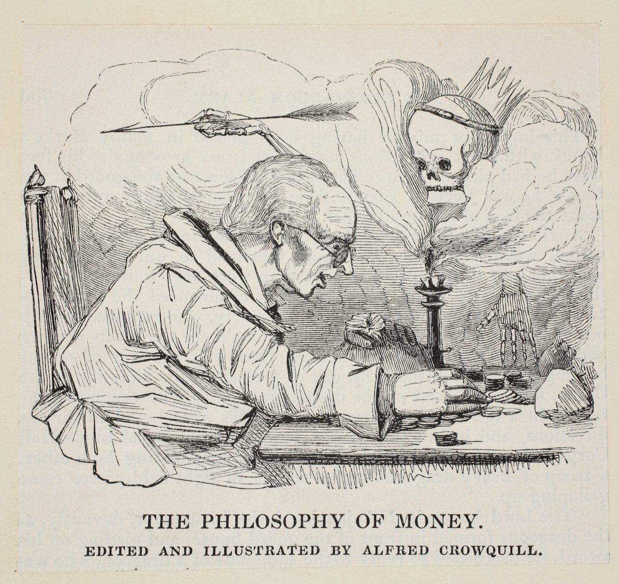 De Filosofie van Geld, gepubliceerd ca. 1842 door Alfred Crowquill