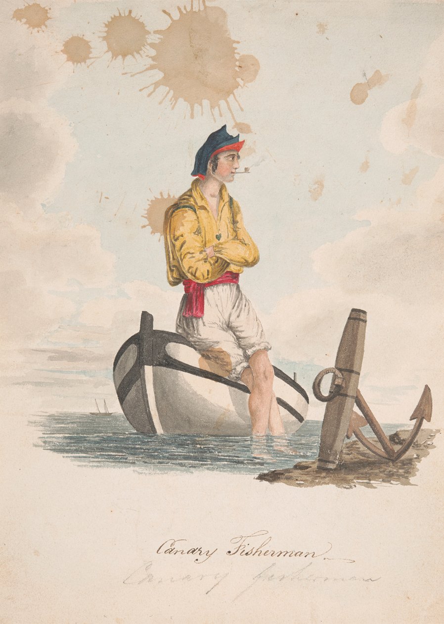 Canarische visser door Alfred Diston