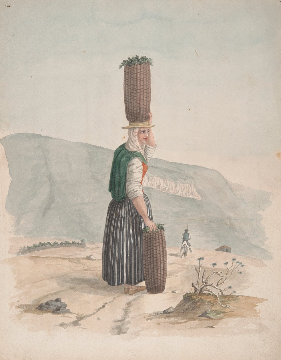 Houtskoolverkoper, Tenerife door Alfred Diston