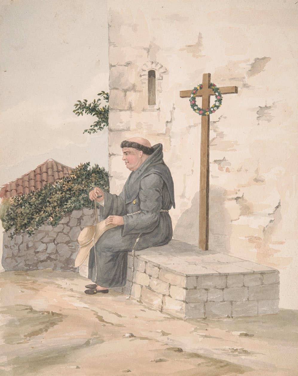 Franciscaner Monnik door Alfred Diston