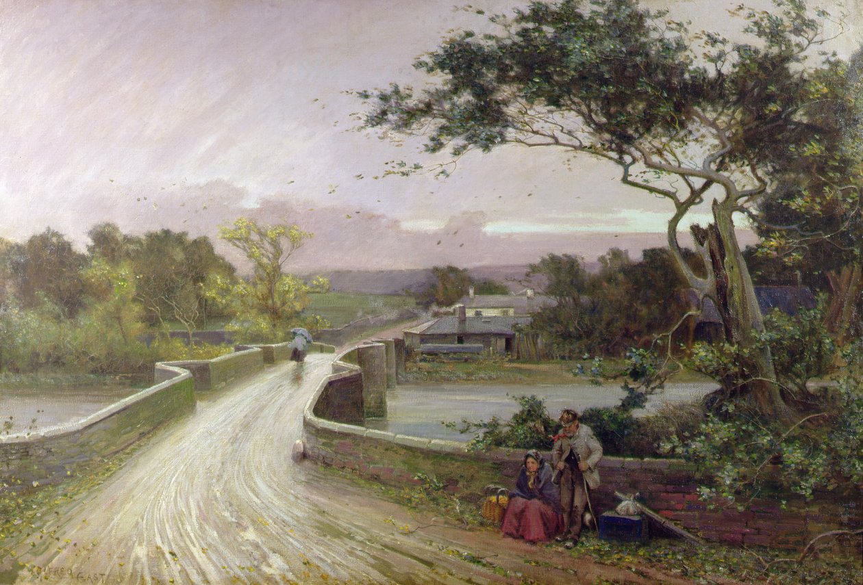 Newby Bridge, Windermere door Alfred East