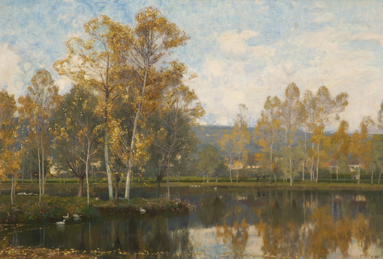 De Slaperige Rivier Somme door Alfred East