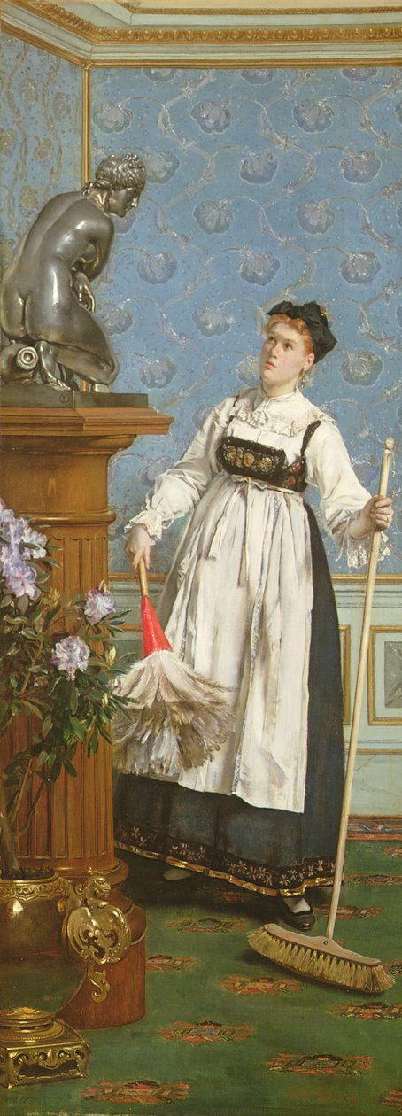 Een Aspirant Kunstkenner door Alfred Emile Stevens