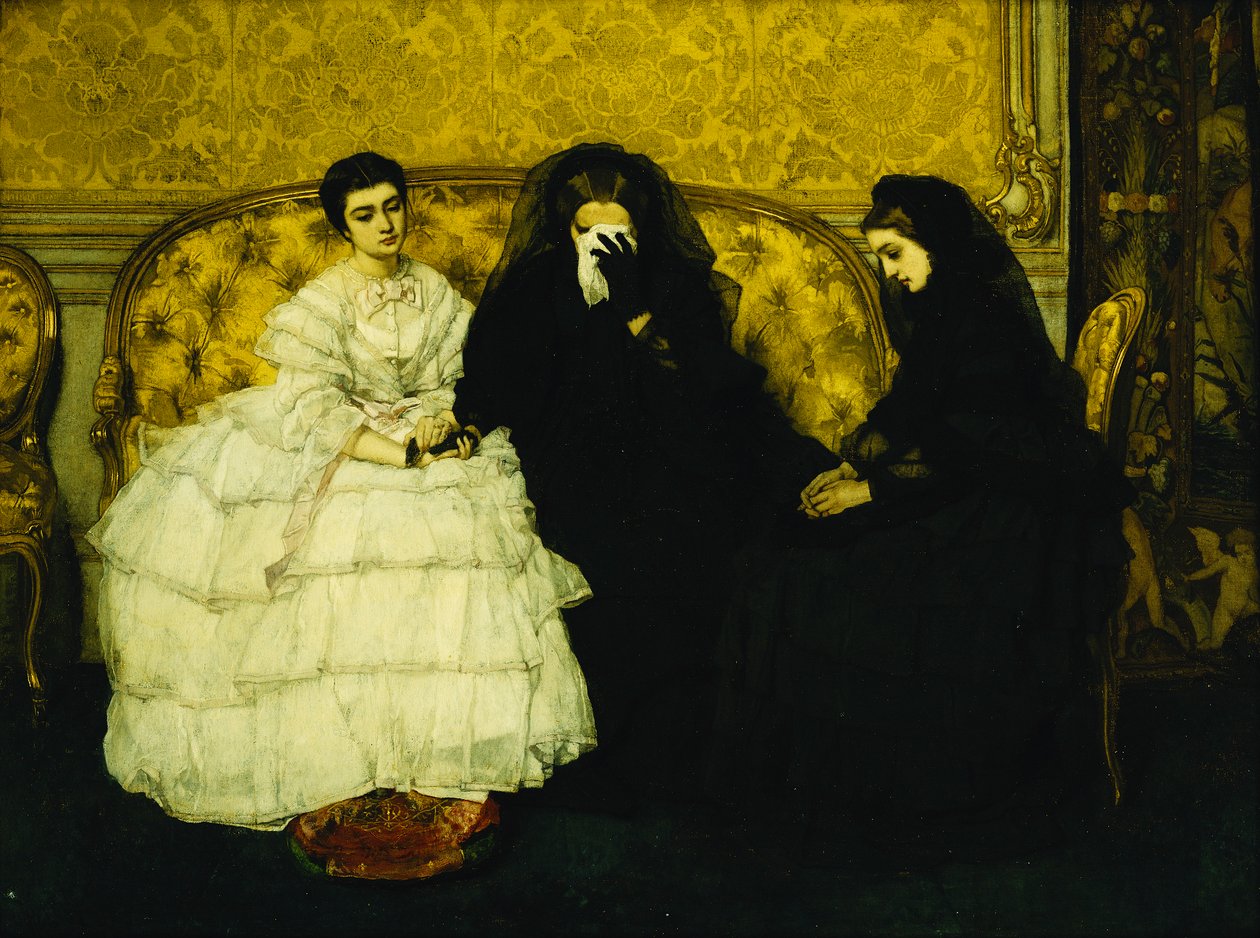 De troost (1857) door Alfred Emile Stevens
