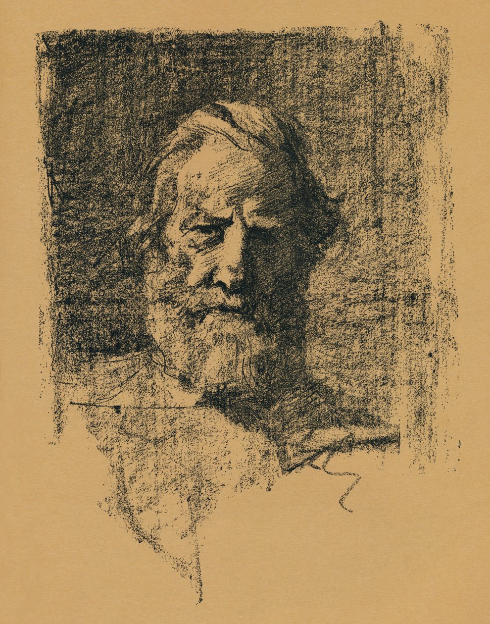 Portretschets, c1895 door Alfred Hartley