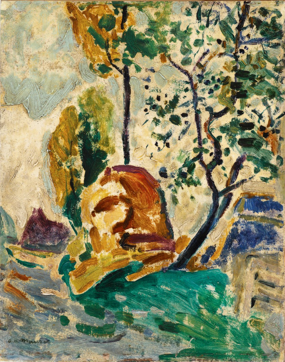 Landschap door Alfred Henry Maurer