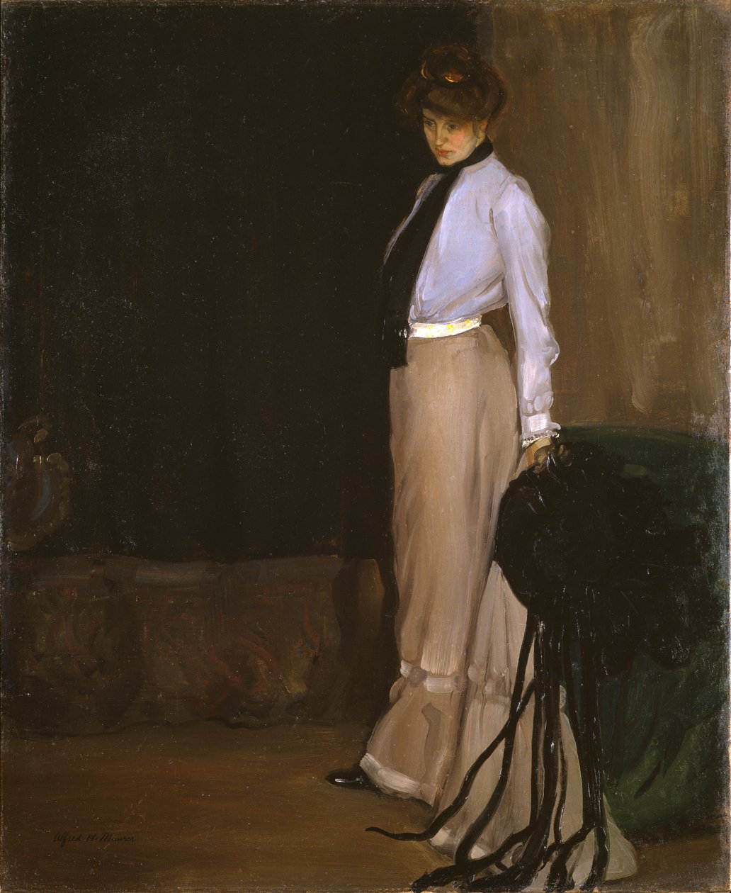 Het model, ca. 1902 (olieverf op doek) door Alfred Henry Maurer