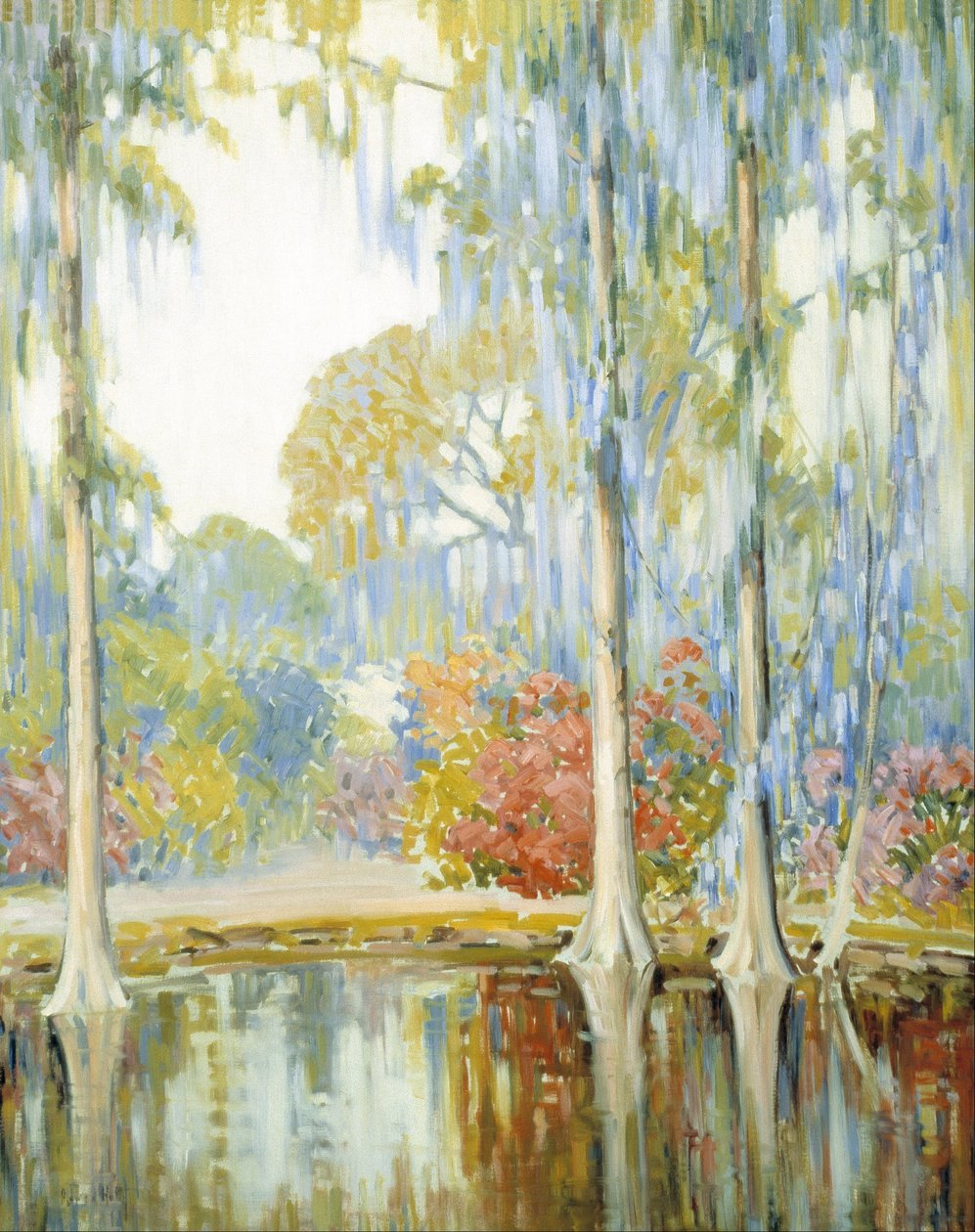 Magnolia tuinen door Alfred Hutty