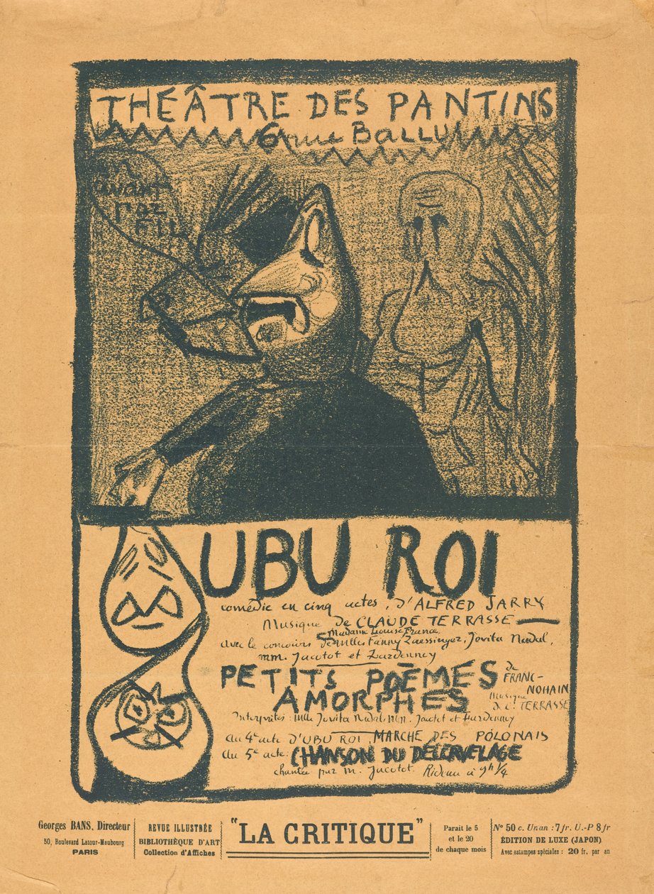 Ubu Roi; Kleine Amorphe Gedichten door Alfred Jarry