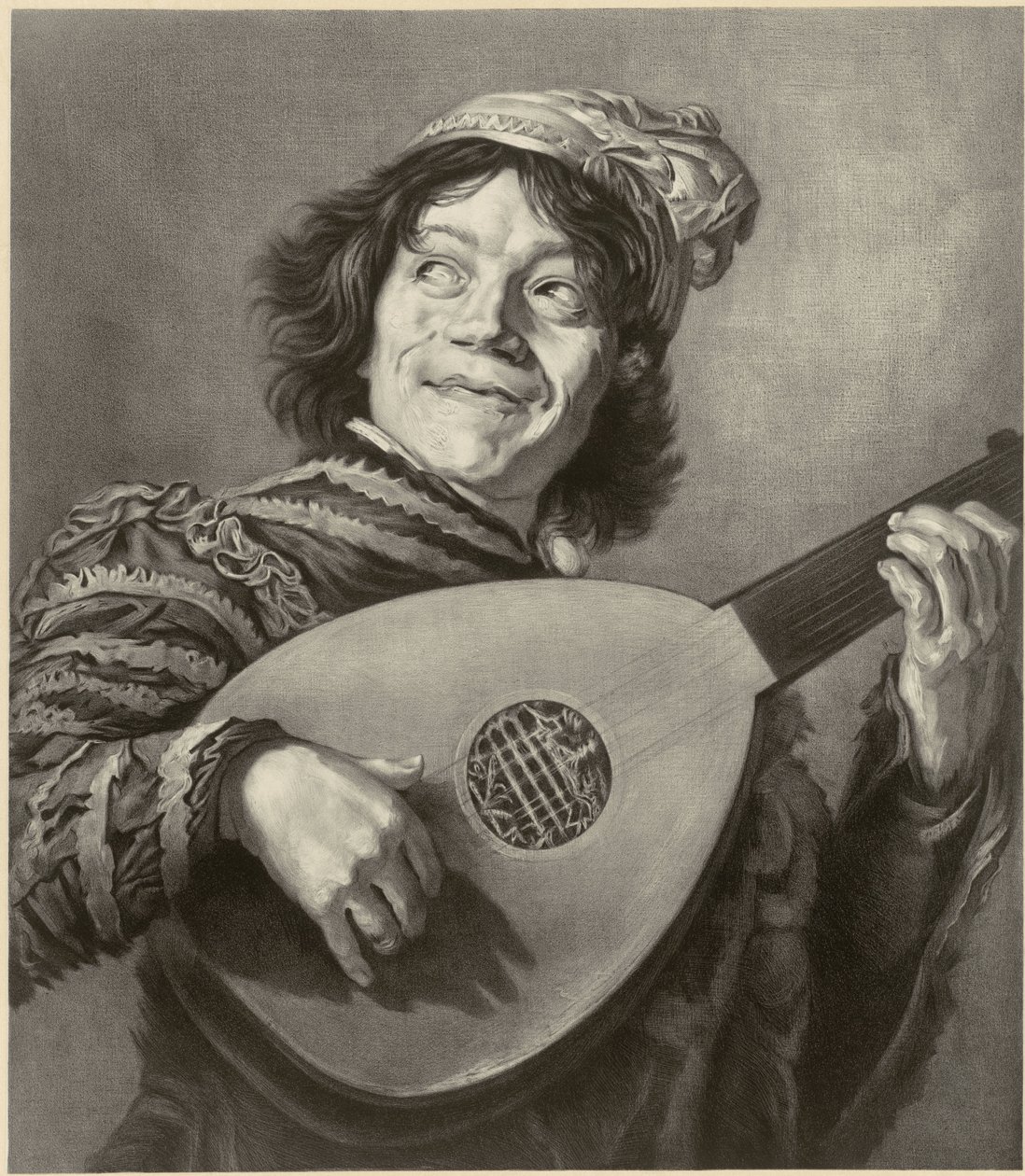 De nar, naar Frans Hals door Alfred Louis Bahuet