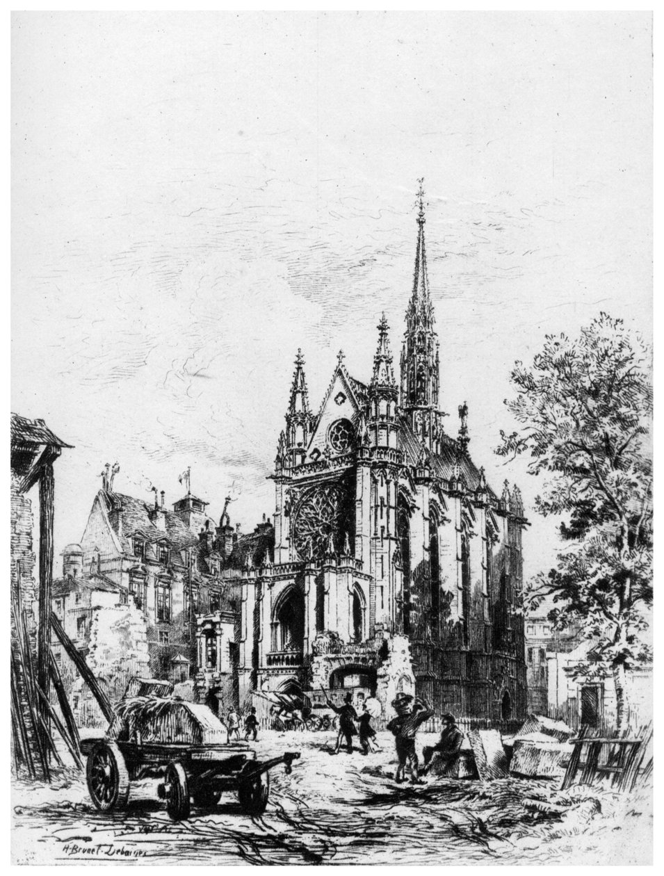 La Sainte-Chapelle, ca. 1865-1935, 1924 door Alfred Louis Brunet Debaines