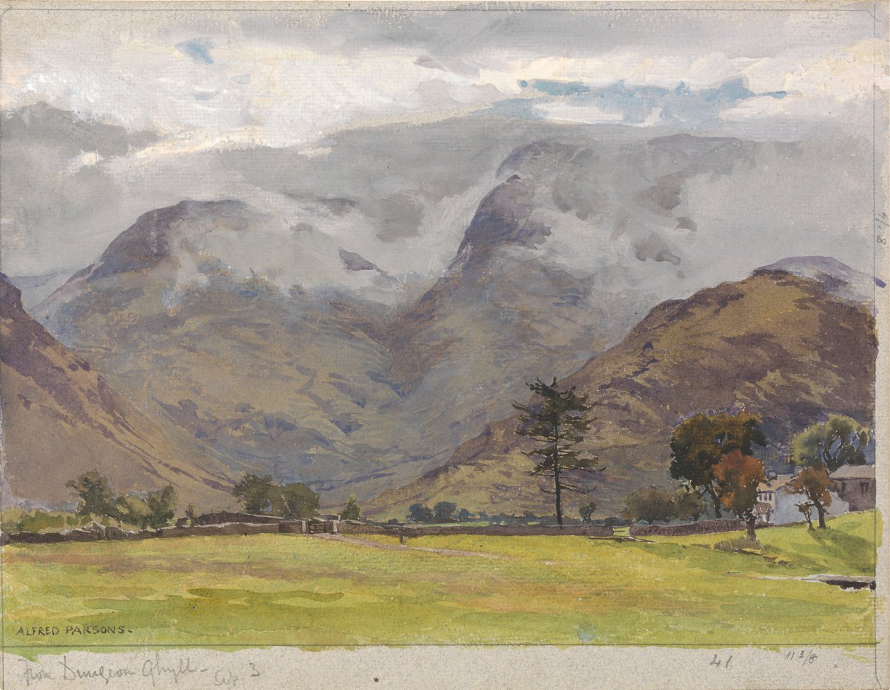 Van Dungeon Ghyll door Alfred Parsons