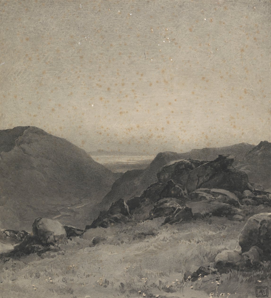 Rotsachtig Landschap door Alfred Parsons