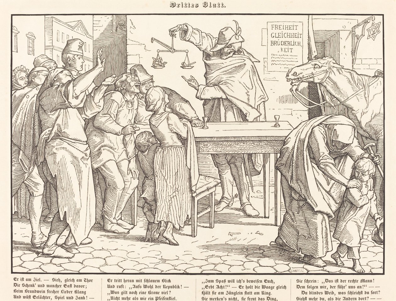 Ook een dodendans III door Alfred Rethel
