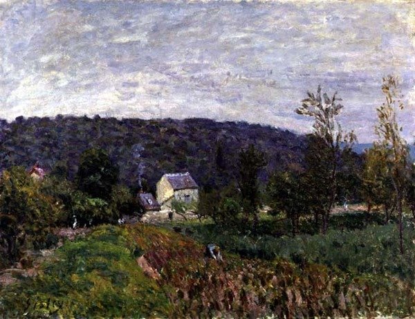 Herfstavond aan de rand van Parijs door Alfred Sisley
