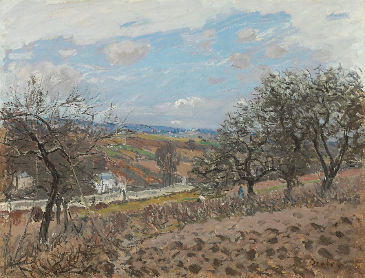 Bougival door Alfred Sisley
