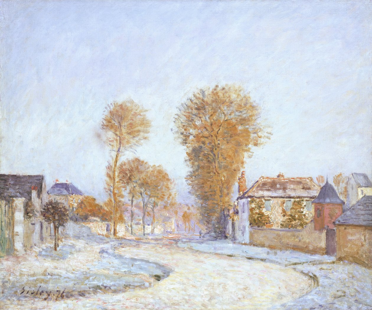 Eerste vorst door Alfred Sisley