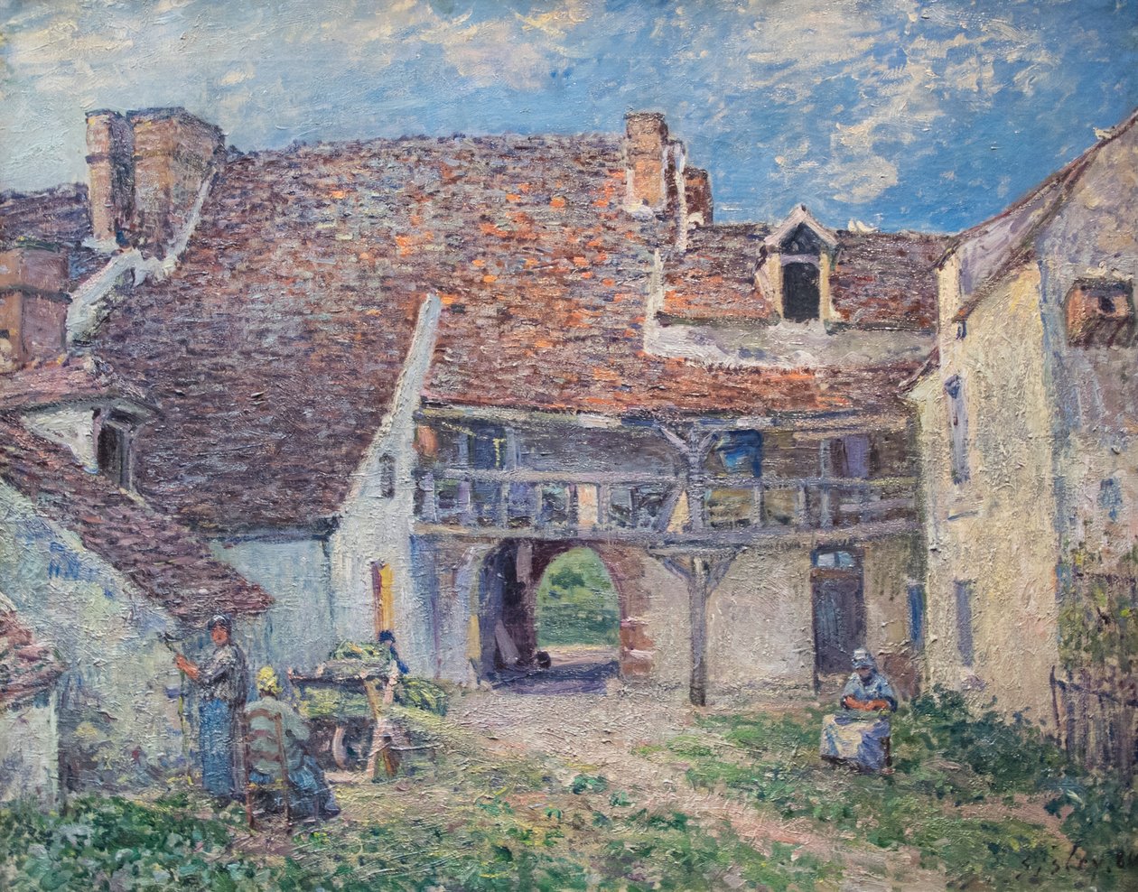 Frans: Jachtterrein in Saint-Mammès door Alfred Sisley