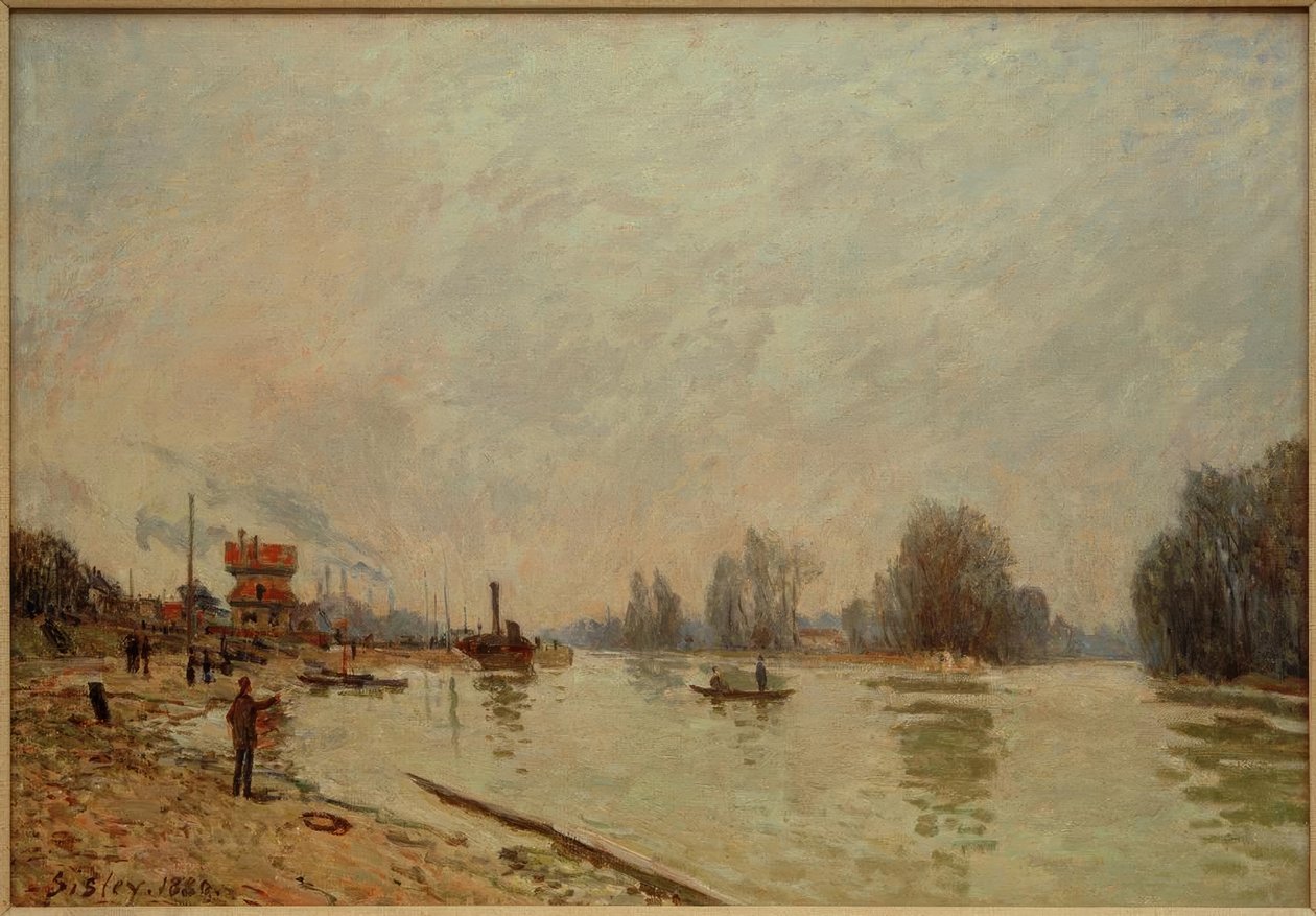 De Seine bij Suresnes door Alfred Sisley