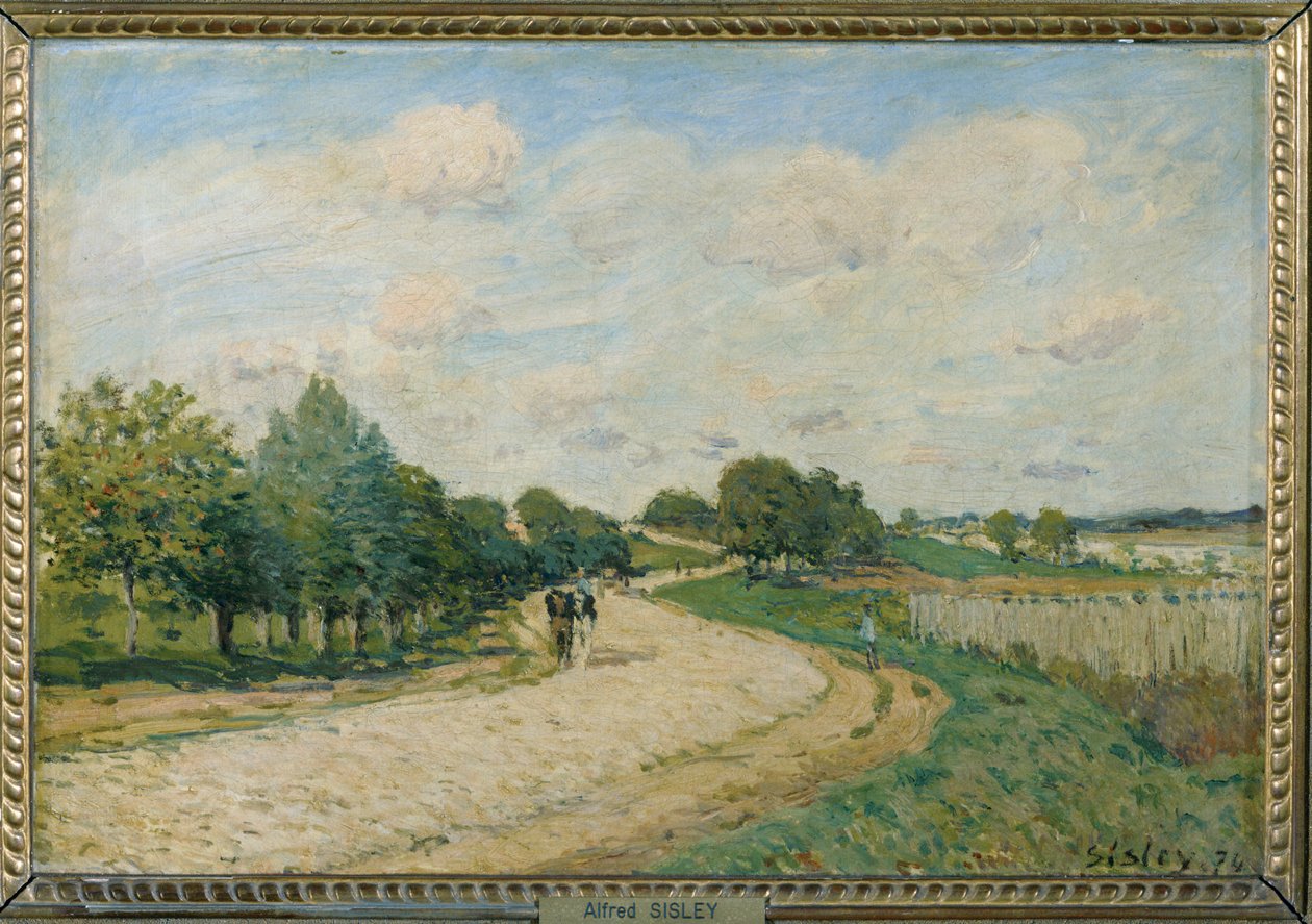 De weg naar Mantes ... door Alfred Sisley