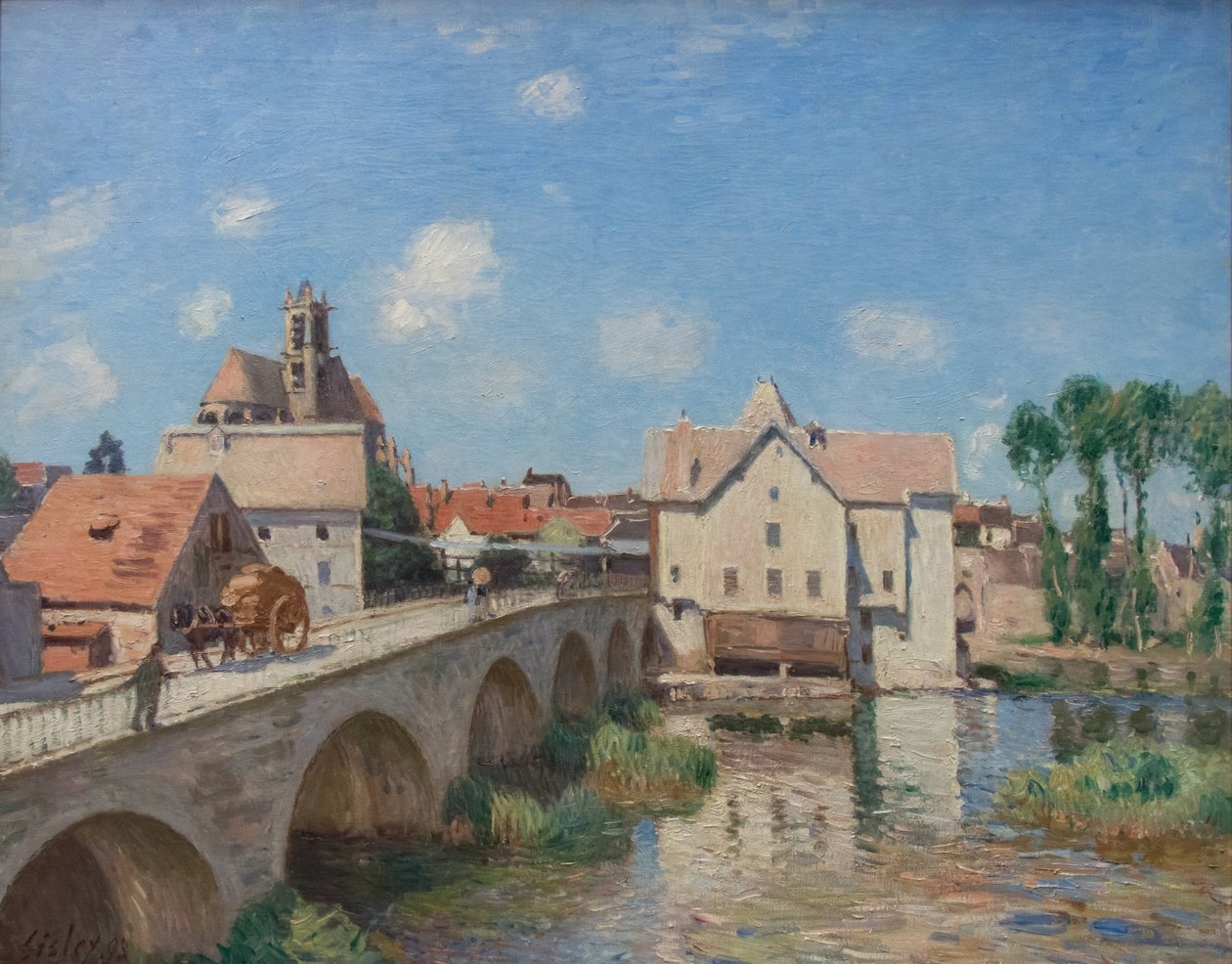Brug Moret door Alfred Sisley